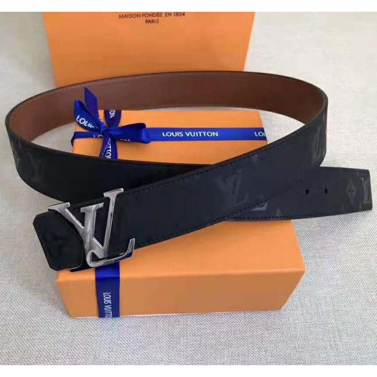 Louis Vuitton LV Unisex LV Pyramide 40mm Reversible Buckle Belt-Black ...