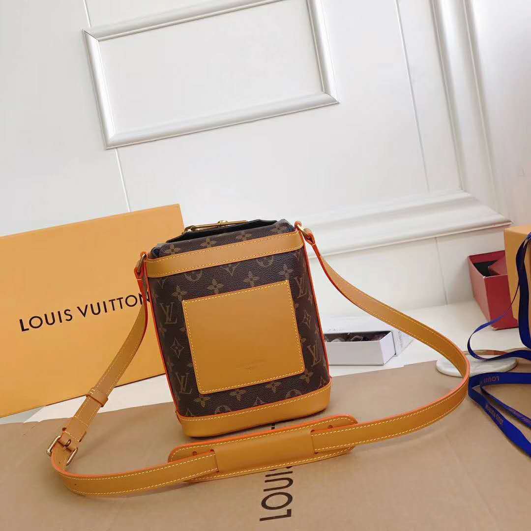 Louis Vuitton LV Unisex Milk Box Bag in Monogram Coated Canvas and