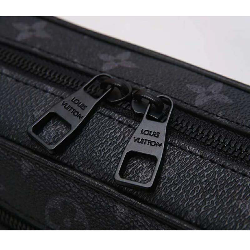 Louis Vuitton LV Unisex Mini Soft Trunk Bag in Monogram Eclipse Canvas and Chain - LULUX