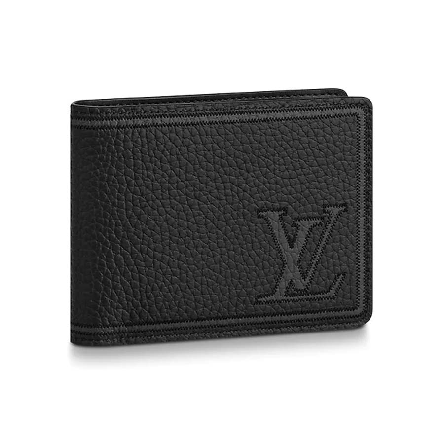 Louis Vuitton LV Unisex Multiple Wallet in Taurillon Leather-Black - LULUX
