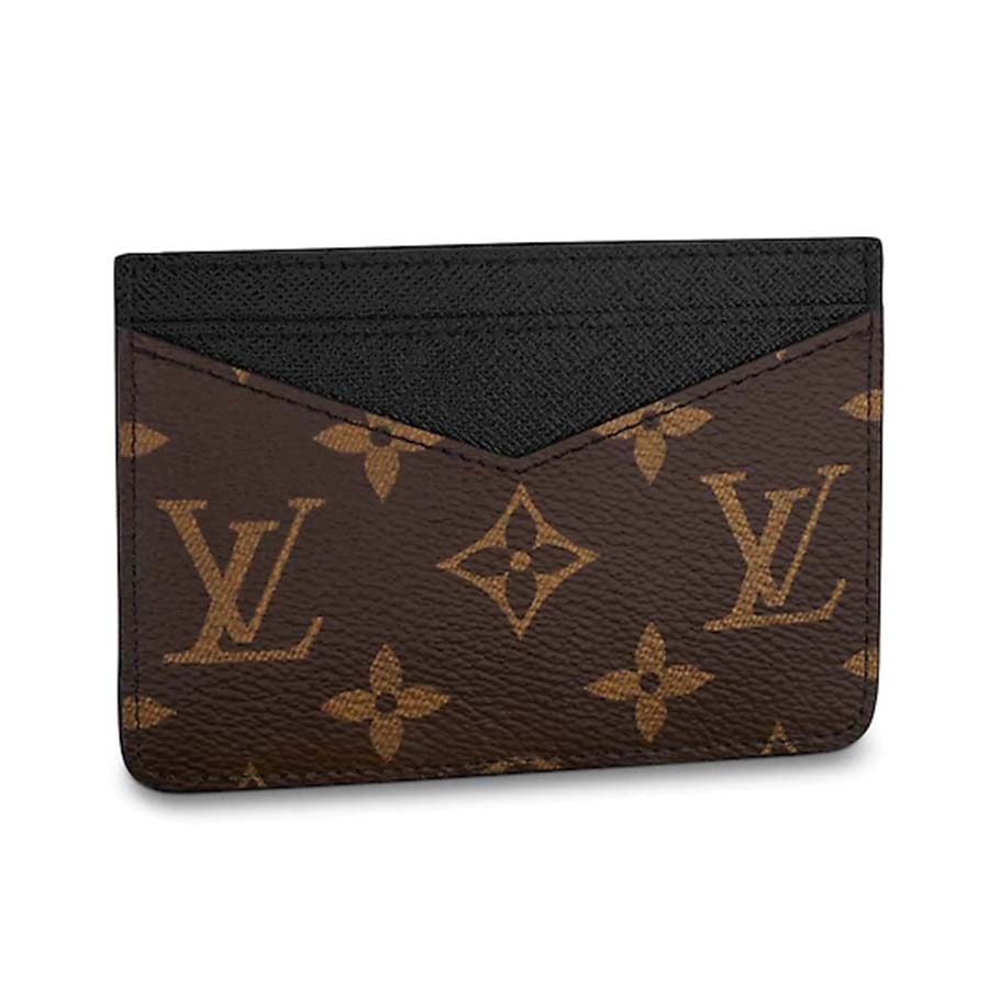 Louis Vuitton LV Unisex Neo Porte Cartes in Monogram Macassar Canvas-Brown - LULUX