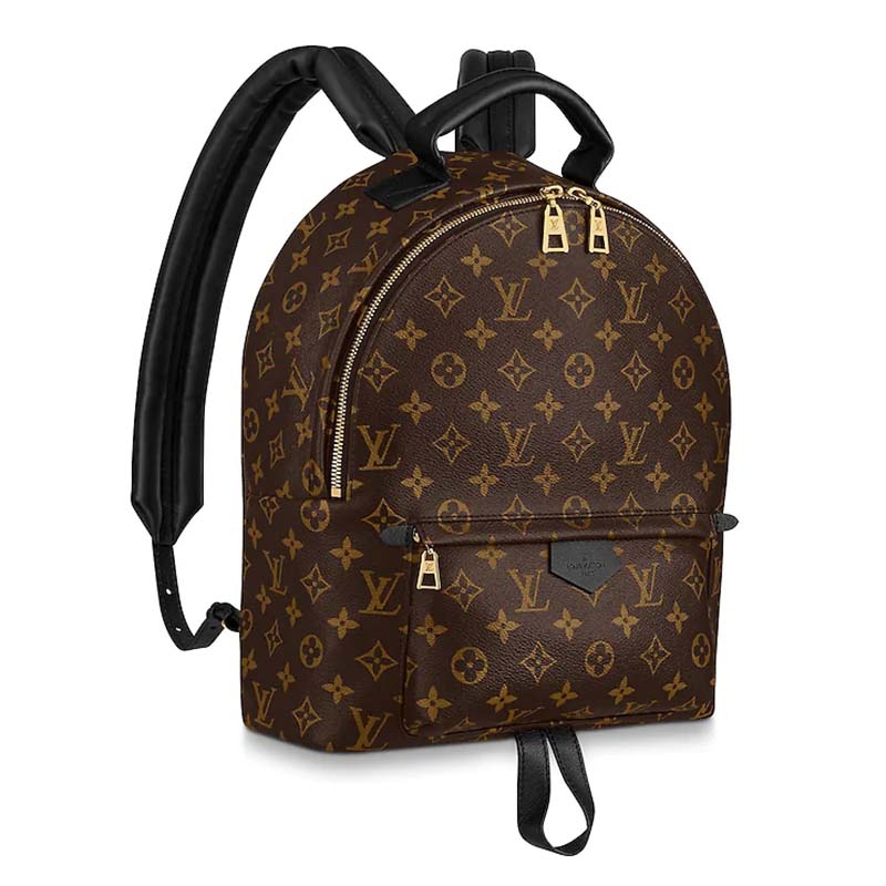 Louis Vuitton LV Unisex Palm Springs MM Backpack in Monogram Coated Canvas-Brown - LULUX