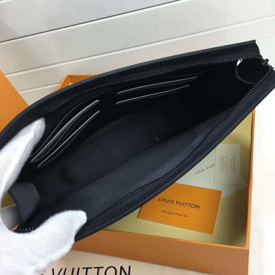 Louis Vuitton LV Unisex Pochette Voyage MM Bag in Monogram Eclipse Coated Canvas - LULUX