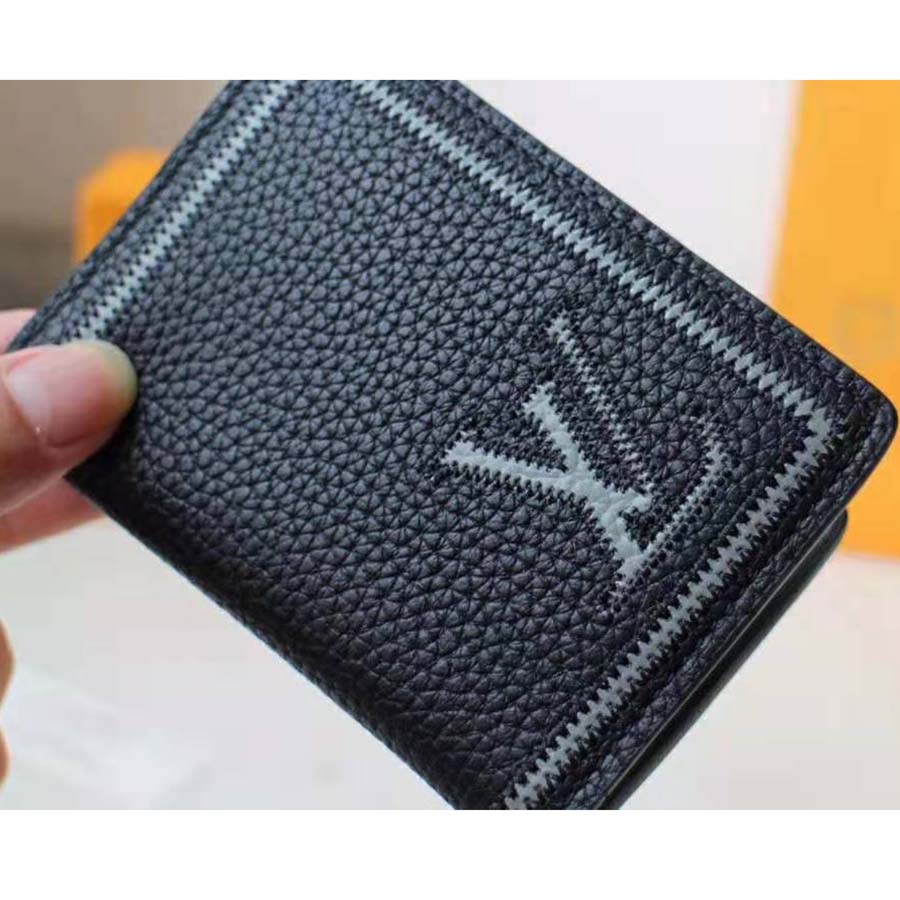 Louis Vuitton Pocket Organizer In Taurillon Leather Initials