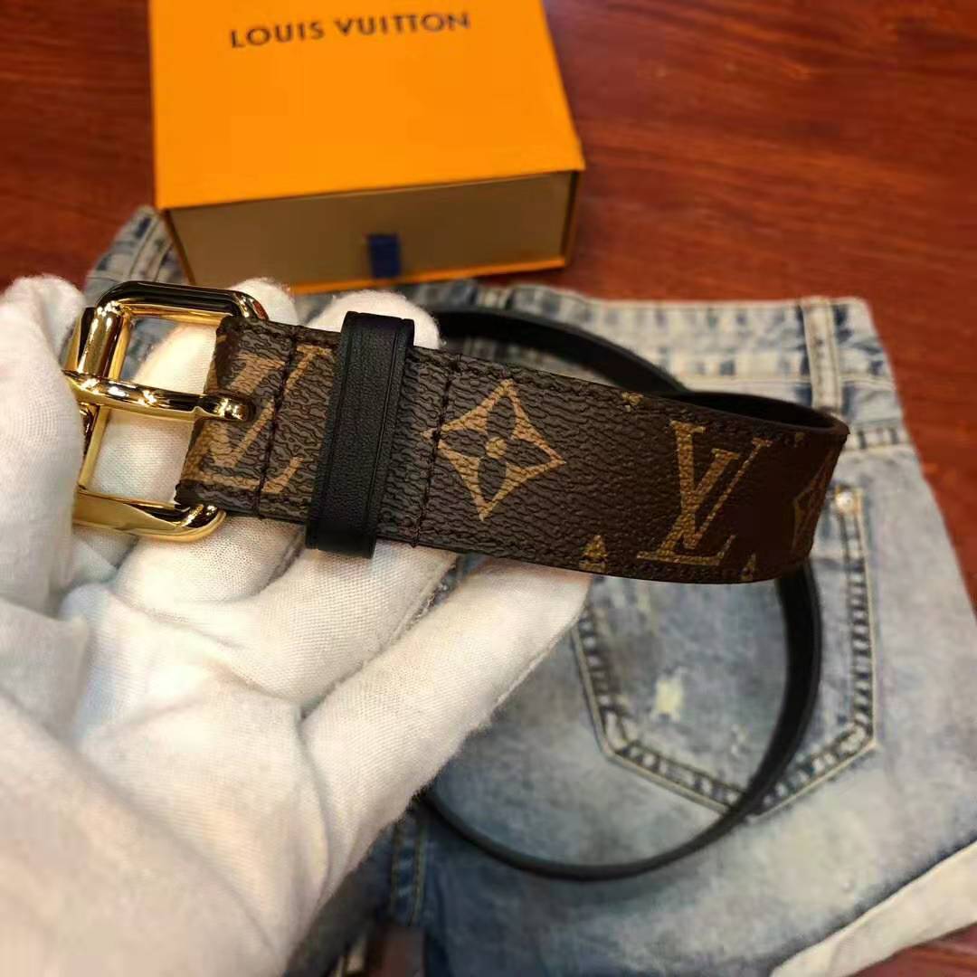 Louis Vuitton Signature Chain Belt Monogram 35MM Brown in Canvas
