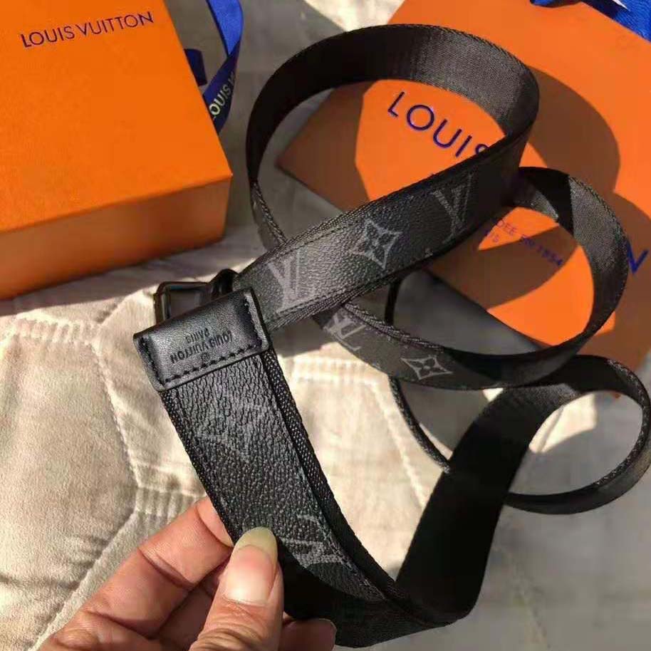 Shop Louis Vuitton Monogram Leather Logo Belts (M0721S, M0721R, M0721Q) by  碧aoi