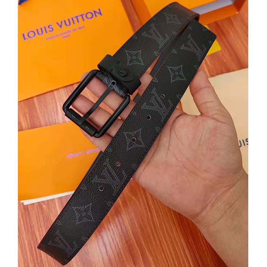 Shop Louis Vuitton Monogram Leather Logo Belts (M0721S, M0721R, M0721Q) by  碧aoi