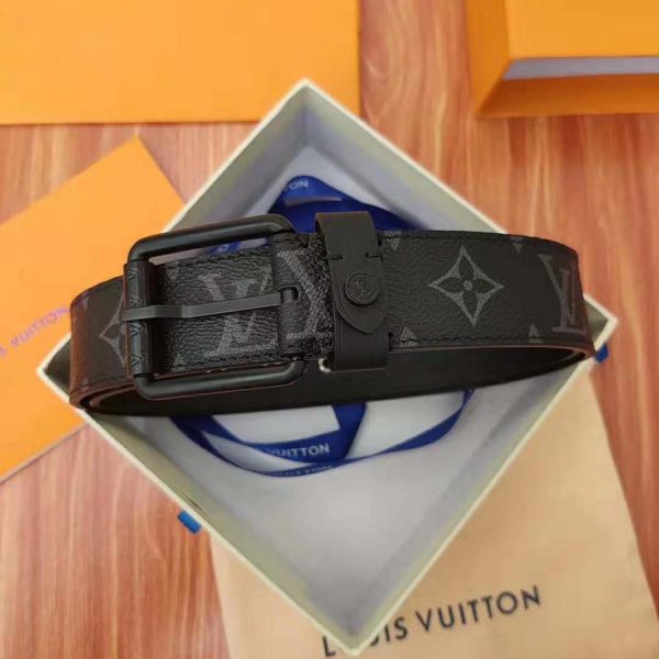 Louis Vuitton LV Unisex Signature Chain 35mm Belt in Taurillon