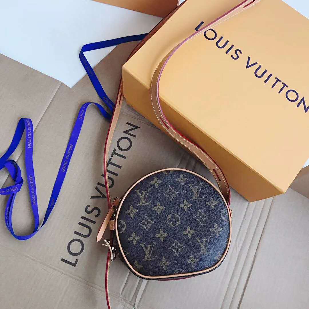 Louis Vuitton LV Women Boite Chapeau Souple PM in Monogram Coated Canvas-Brown - LULUX