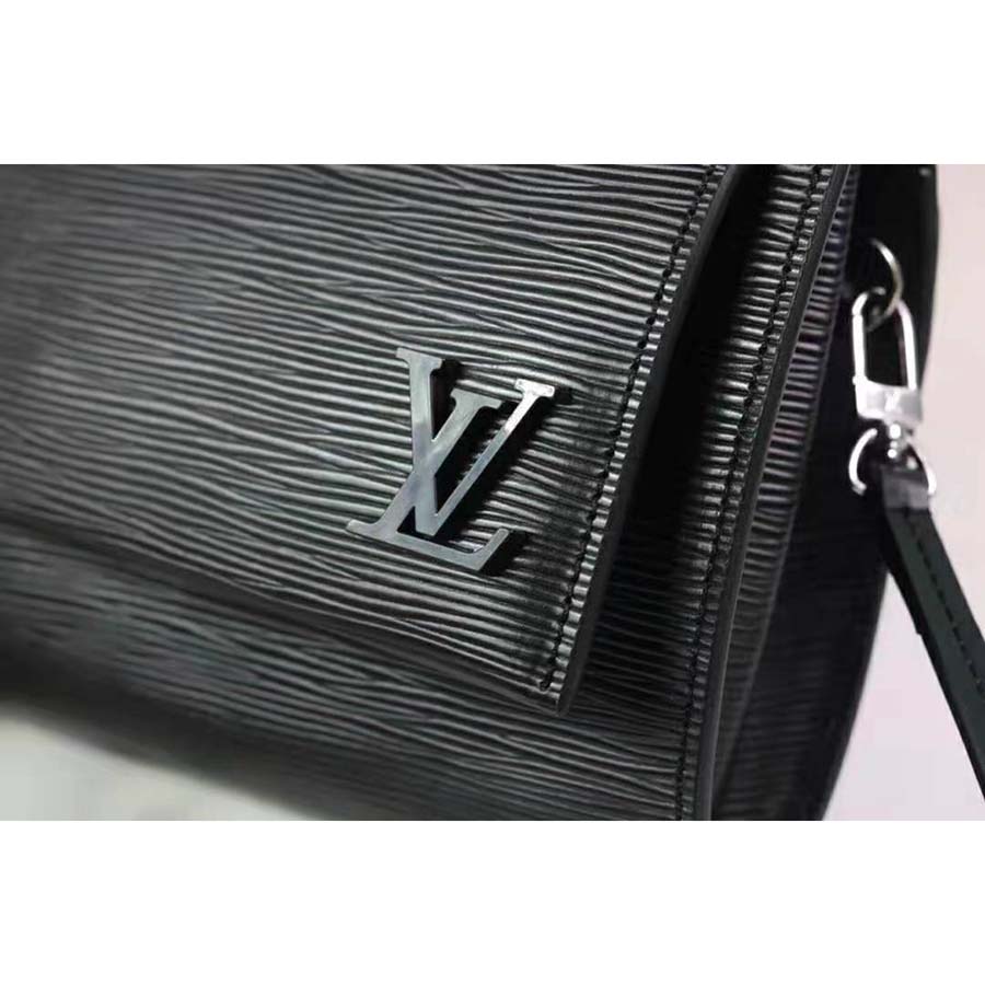 Louis Vuitton LV Women Cléry Pochette Bag in Epi Grained Cowhide Leather-Black - LULUX