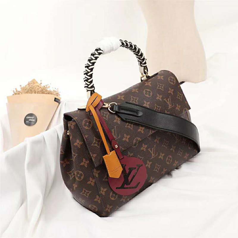 Louis Vuitton LV Women Cluny MM Handbag in Monogram Canvas-Brown - LULUX