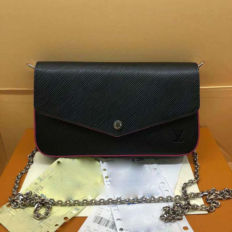 Louis Vuitton - Authentic Felicie EPI leather Insert Pouch Wallet Zipper