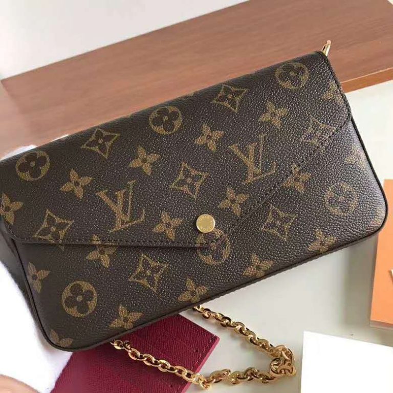 Louis Vuitton LV Women Félicie Pochette Bag in Monogram Canvas-Brown ...