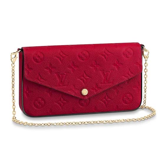 Louis Vuitton LV Women Félicie Pochette Bag in Monogram Empreinte Leather - LULUX