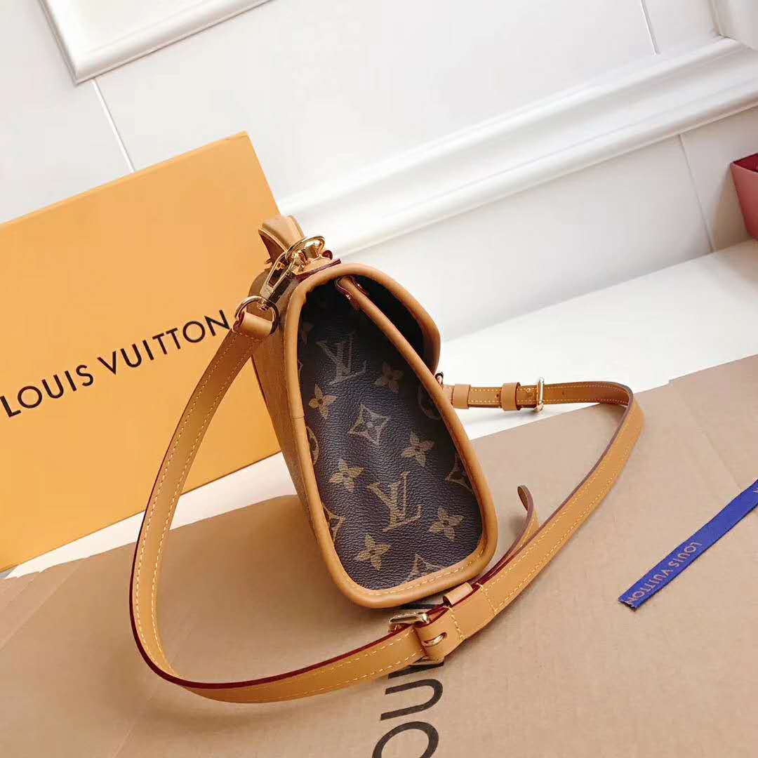 Ivy cloth handbag Louis Vuitton Brown in Cloth - 14772863
