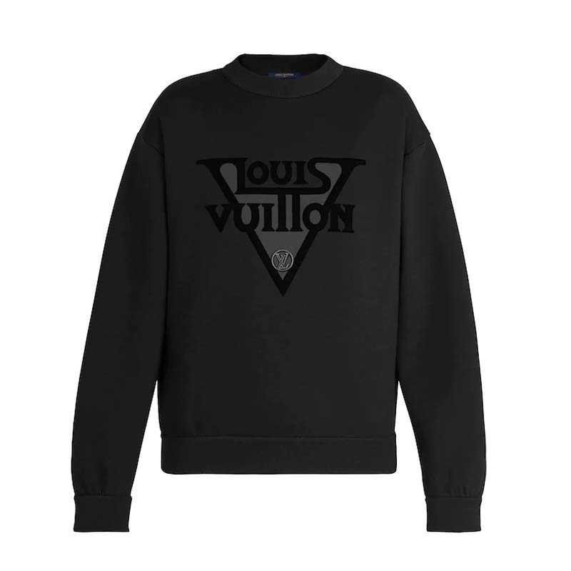 Louis Vuitton LV Women LV Midnight Sweatshirt in Cotton Jersey-Black - LULUX