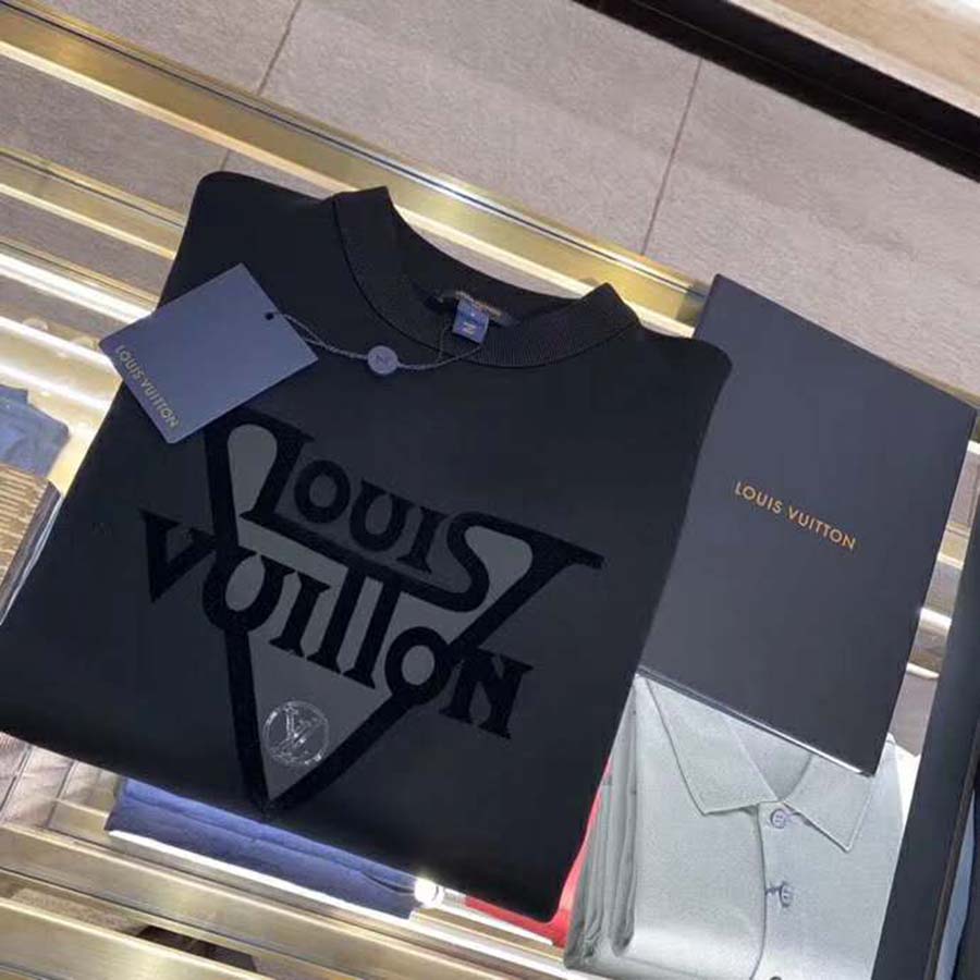 Louis Vuitton LV Women LV Midnight Sweatshirt in Cotton Jersey-Black - LULUX