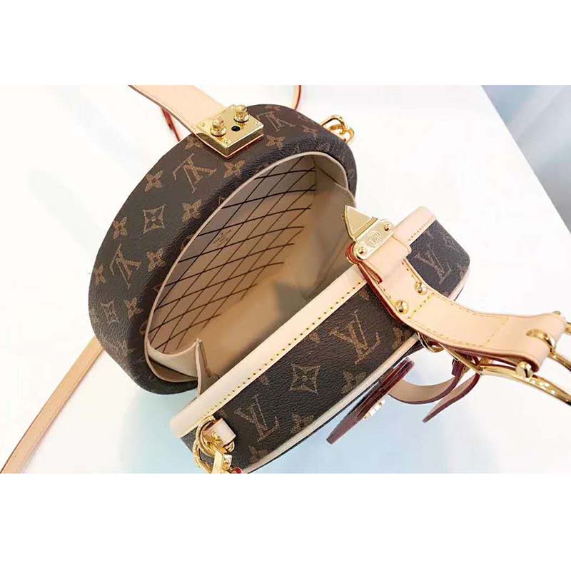 Louis Vuitton Petite Boîte Chapeau Handbag in Brown Monogram Canvas