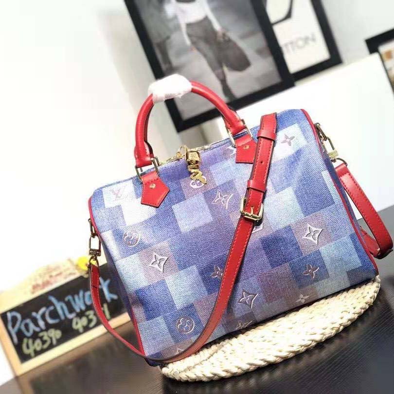 Louis Vuitton Blue Bandouliere Strap Literacy Basics