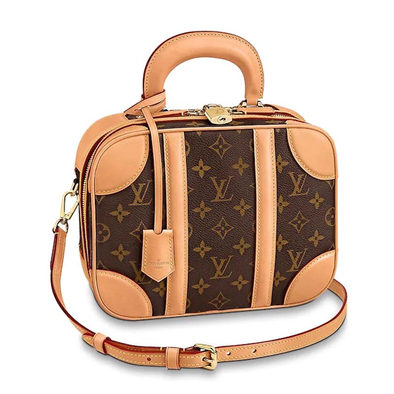 Louis Vuitton LV Women Valisette PM Handbag in Monogram Canvas-Brown - LULUX