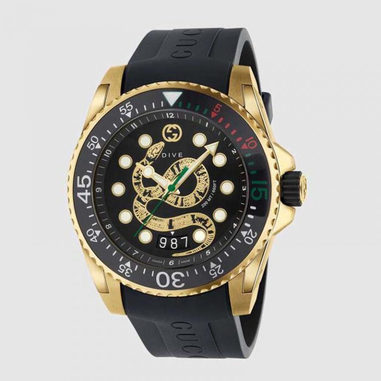 Gucci Men G-Chrono Watch 44mm-Black - LULUX