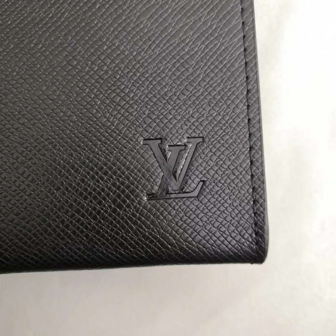 Louis Vuitton LV Men Pochette Voyage in Deep-Dyed Taiga Leather - LULUX