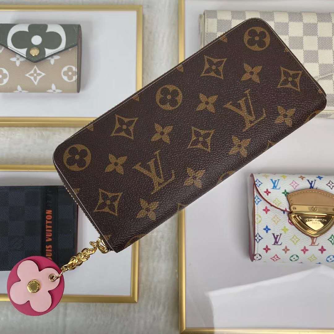 Louis Vuitton LV Women Clémence Wallet in Monogram Canvas-Brown - LULUX