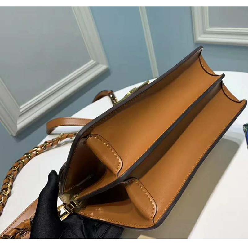 Louis Vuitton LV Women Mini Dauphine Epi Grained Cowhide Leather-Brown - LULUX