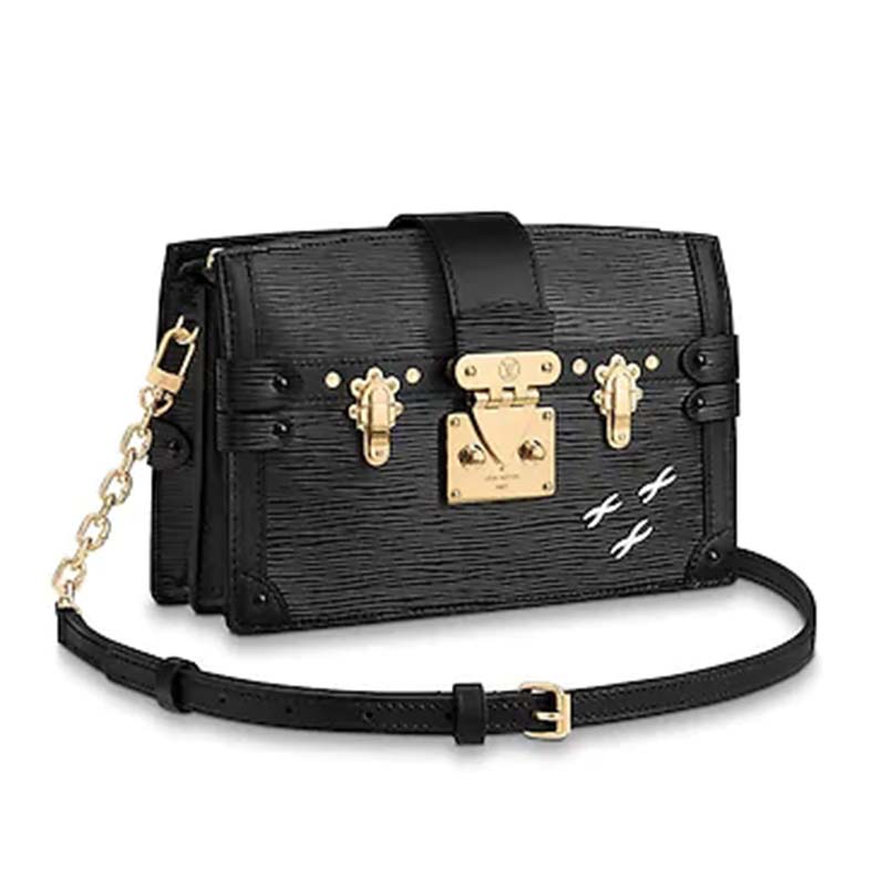 Louis Vuitton LV Women Trunk Clutch Handbag in Supple Epi - LULUX