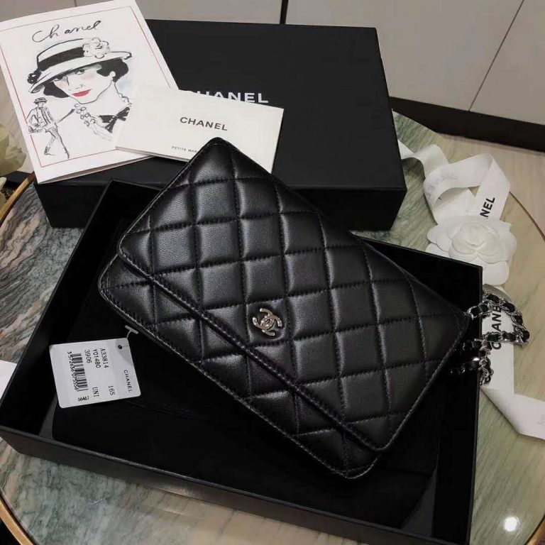 chanel classic small flap wallet lambskin