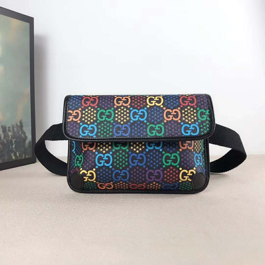 Gucci GG Unisex GG Psychedelic Belt Bag Psychedelic Supreme Canvas - LULUX