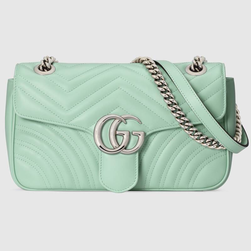 Gucci GG Women GG Marmont Small Shoulder Bag Matelassé Chevron - LULUX