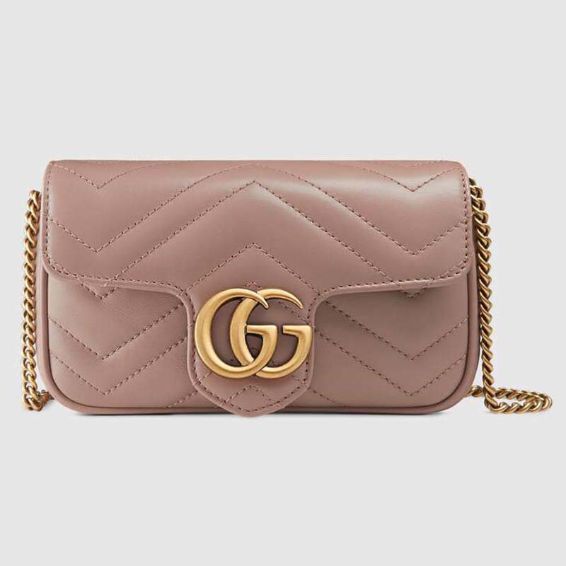 gucci pink gg marmont coin case bag