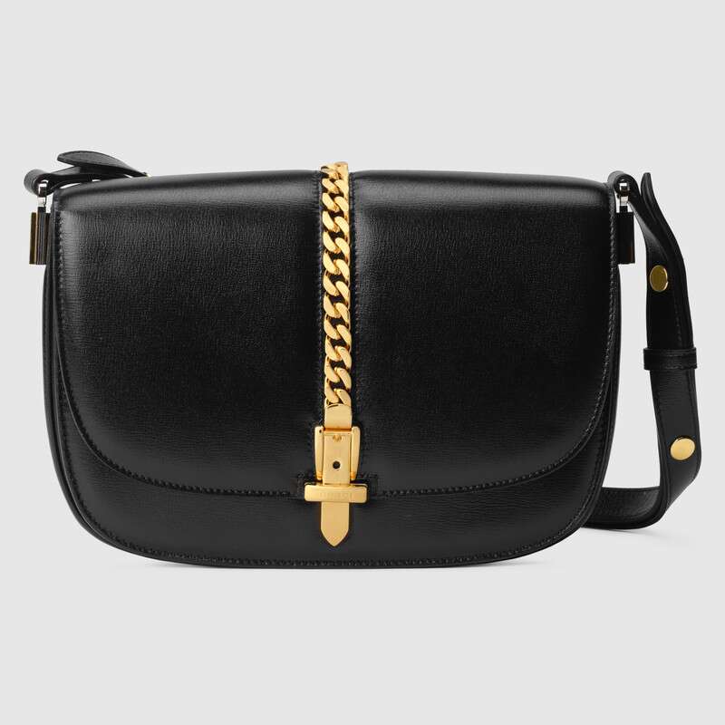 Gucci GG Women Sylvie 1969 Small Shoulder Bag Textured Leather - LULUX