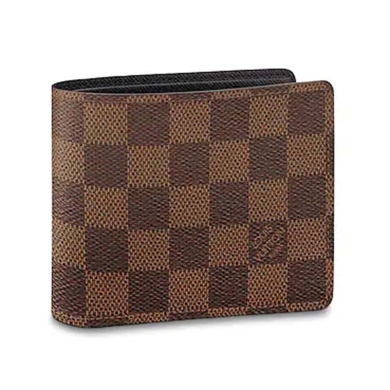 Louis Vuitton Twist Chain Wallet Damier Ebene Time Trunk Brown Multicolor  in Canvas with Silver-tone - US