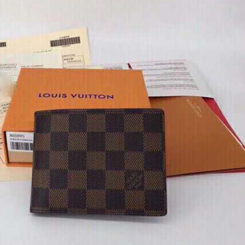 Louis Vuitton Multiple Wallet Damier Ebene Brown