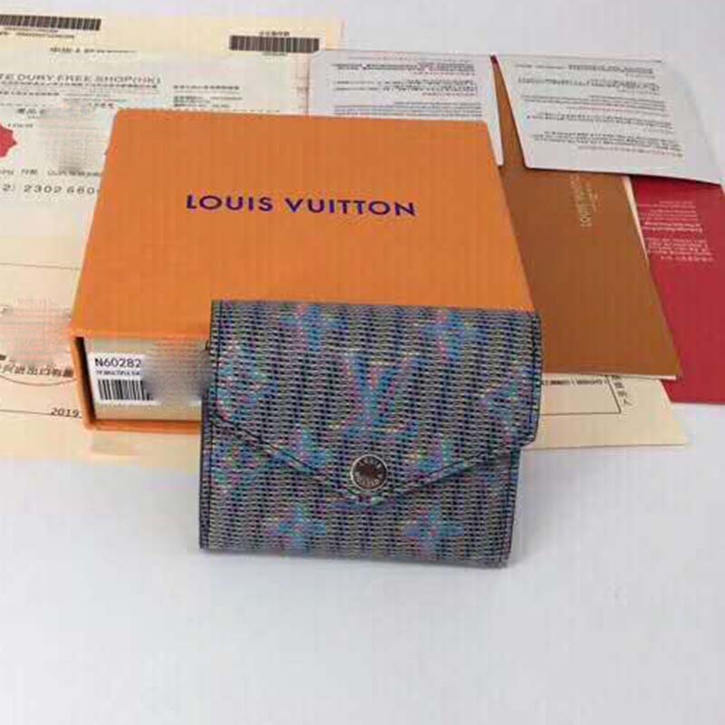 Louis Vuitton Zoe Wallet Monogram LV Pop Blue in Calf Leather with  SIlver-tone - US