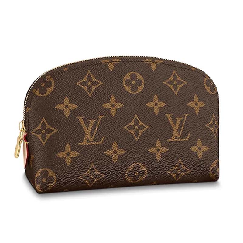 Louis Vuitton LV Women Cosmetic Pouch in Monogram Canvas-Brown - LULUX