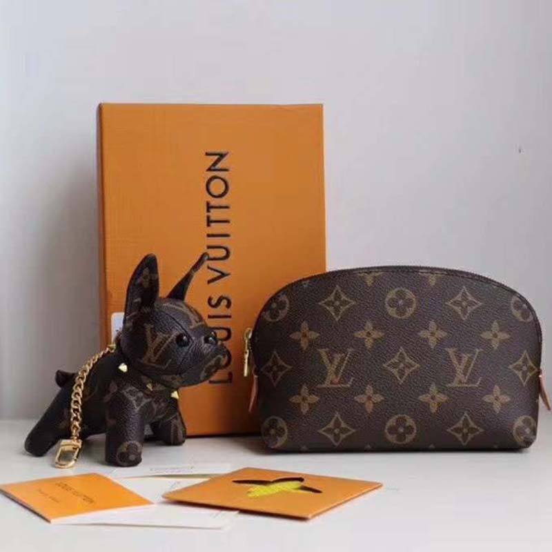 Louis Vuitton Monogram Canvas Pochette Cosmetic Pouch M47515 Brown Cloth  ref.1008271 - Joli Closet