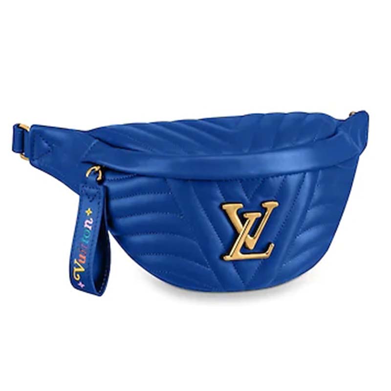 Louis Vuitton LV Women New Wave Bumbag Quilted CalfBlue Brandsoff