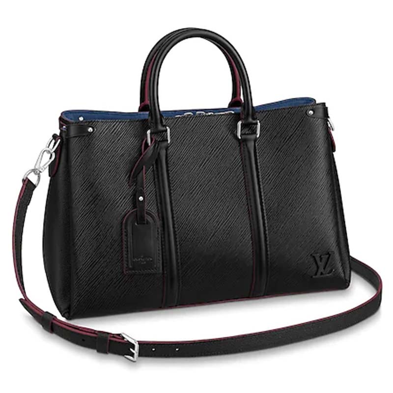 Louis Vuitton LV Women Soufflot MM in Epi Leather-Black - LULUX