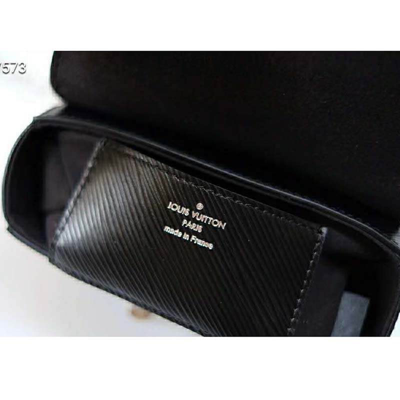 Twist belt wallet on chain leather crossbody bag Louis Vuitton Black in  Leather - 24628717