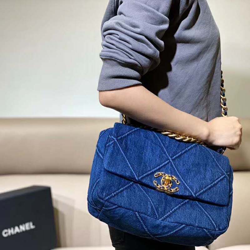 chanel denim mini