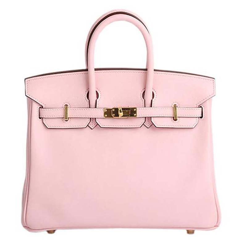 Hermes Birkin 25 Bag in Togo Leather with Gold Hardware - LULUX