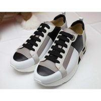 Hermes Men Rebus Sneaker Shoes White