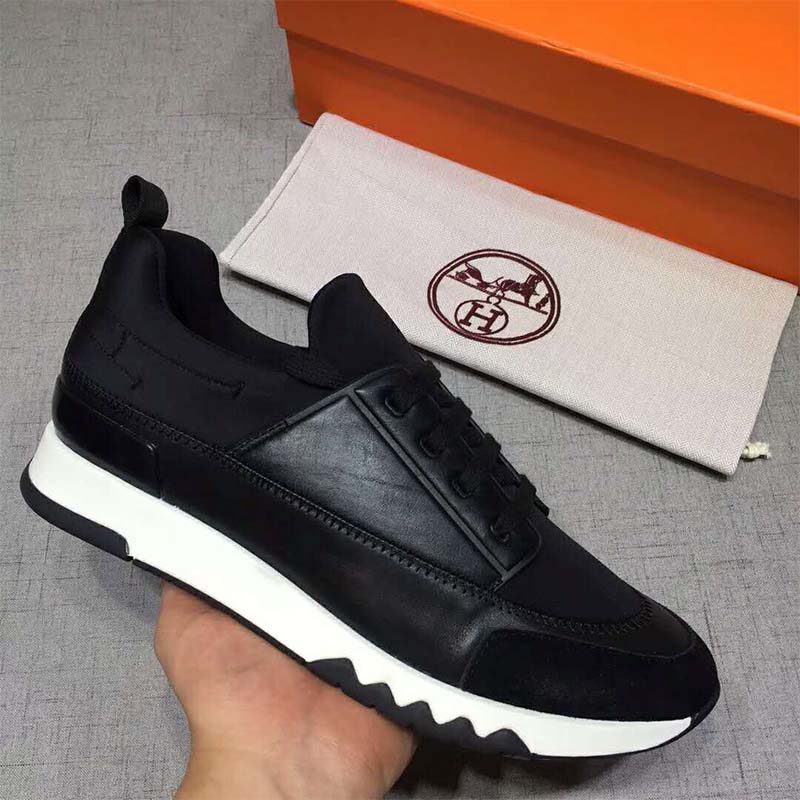 Hermes Men Shoes Stadium Sneaker-Black - LULUX