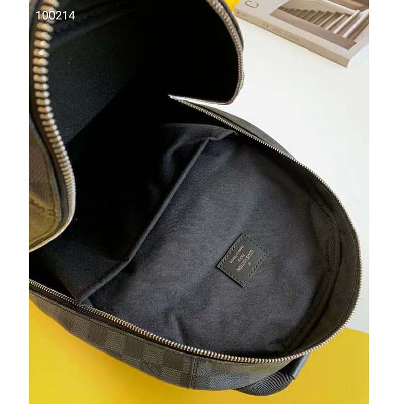 Louis Vuitton LV Men Michael Backpack Damier Graphite Canvas-Grey - LULUX