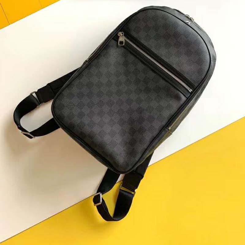 Louis Vuitton LV Men Michael Backpack Damier Graphite Canvas-Grey - LULUX