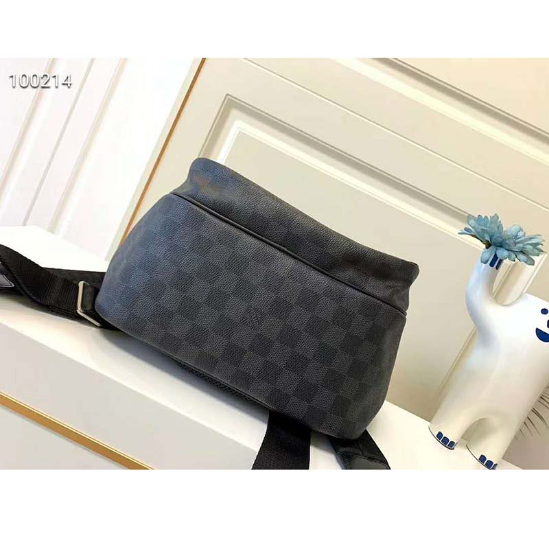 Michael backpack cloth bag Louis Vuitton Grey in Cloth - 37531489