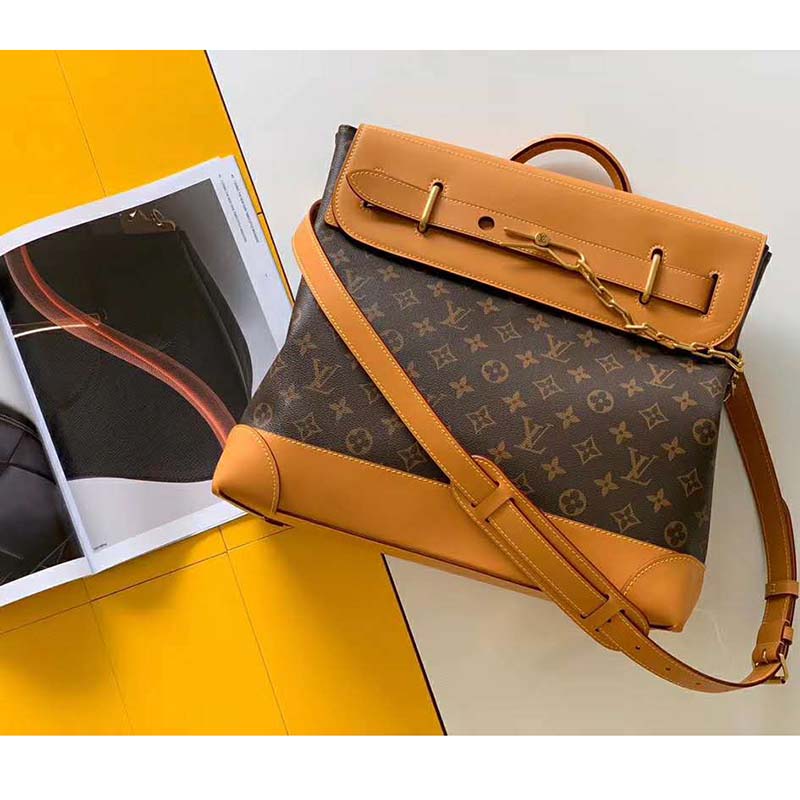 Louis Vuitton LV Men Steamer PM Bag Monogram Canvas-Brown - LULUX